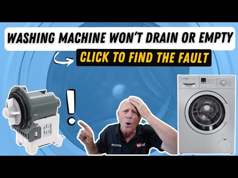 how to empty washing machine that won't drain