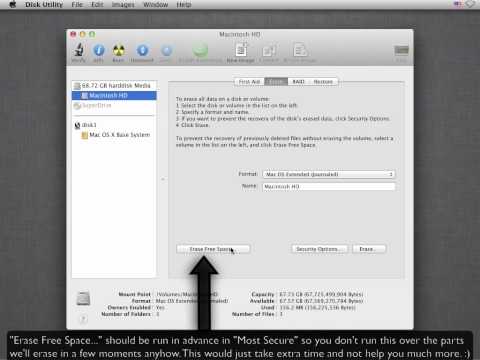 how to zero out data on mac