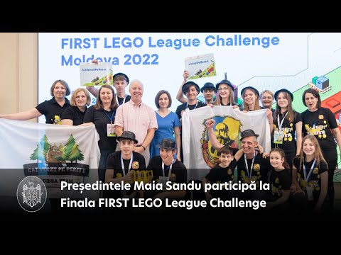 Președinta Maia Sandu a participat la Finala FIRST LEGO League Challenge și a înmânat premii pentru echipele câștigătoare ale competiției