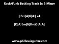 Rock Funk Backing Track in B minor