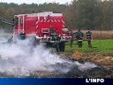Un incendie ravage une ferme �  Montfort-Le-Gesnois