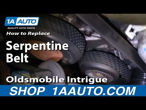 How To Install Replace Engine Serpentine Accessory Belt Olds Intrigue 3.5L 99-02 1AAuto.com