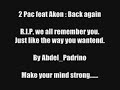Tupac  feat Akon - Back again Remix--2007--