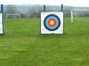 Conrad doing archery hits white bit Conrad doing archery hits white bit