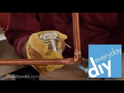how to attach copper pipe