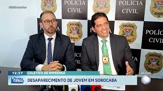 Coletiva de imprensa: desaparecimento de jovem em Sorocaba