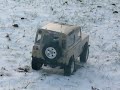 Land Rover RC on snow Land Rover RC on snow