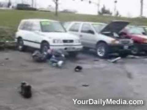 Air bag explosion