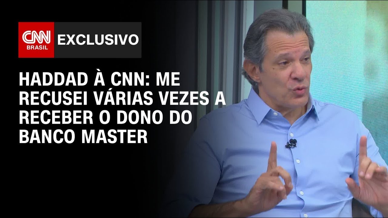 Haddad à CNN: Me recusei diversas vezes a receber Vorcaro | BASTIDORES CNN