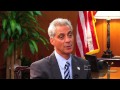 Chicago Mayor Rahm Emanuel talks with Univision News's Julia Saenz about the city's new Office of New Americans, Illinois's version of the DREAM Act, the federal debt ceiling and his political future.