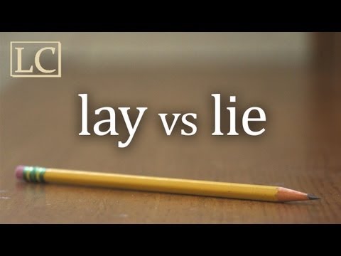 how to properly use laying and lying
