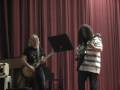 Ustach Talent Show '09: Grant Grgich and Bryant Gonzales playing guitar, Jeff Petrovich singing