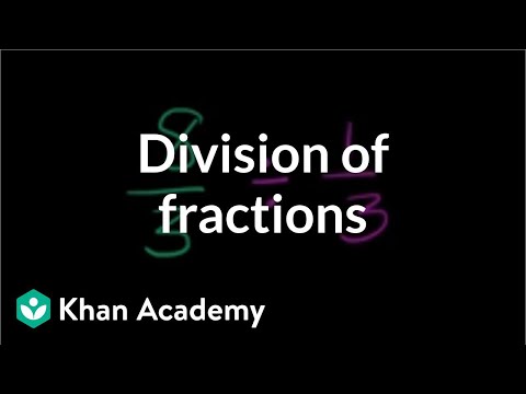 Understanding division of fractions