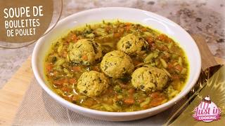 Recette de Soupe Complète aux Boulettes de Poulet 🥣 Bouillon de Légumes Maison 🥕🥦
