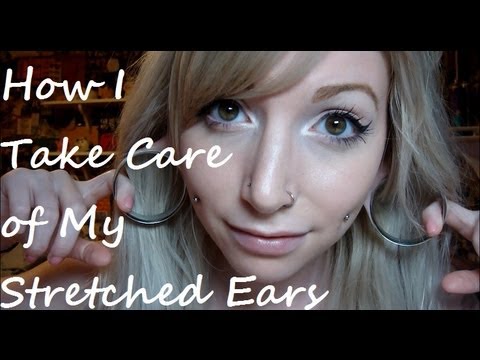 how to close my gauged ears