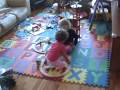 videos de 12-25-08, EZ play with Train - Y Dad
