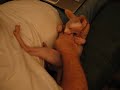 Sphynx Cat Rolled Over to Play and Wink