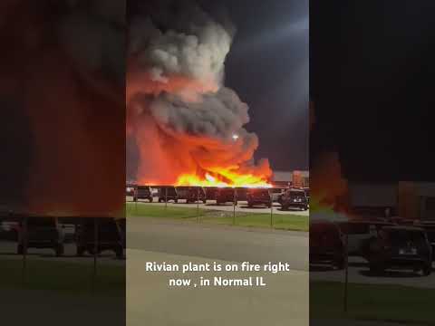 Incendio en la planta de Rivian