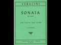 Veracini Sonata /w Piano - 1st & 2nd Movements