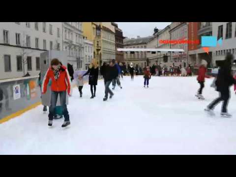 Led a sníh na Ovocném trhu v Praze