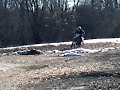 My dad on his YZ 250