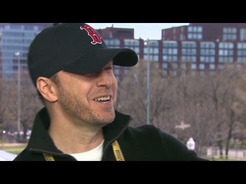 boston - Boston native Donnie Wahlberg celebrates this year's Boston Marathon supporting his brother and friends who ran the race. More from CNN at http://www.cnn.com...