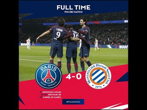 PSG vs Montpellier 4 0 All Goals & Highlights 27:01:2018