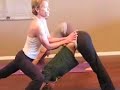 footage of leslie bergey's yoga class.