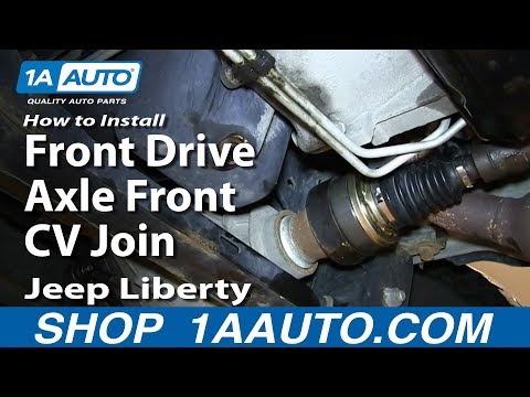 How To Rebuild Replace Front Drive Axle Front CV Joint 2002-07 Jeep Liberty