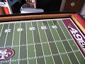 Fast runner on my hand crafted electric football gameboard part I