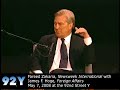 Fareed Zakaria with James F. Hoge, Jr. at 92nd Street Y
