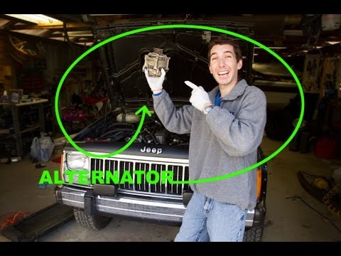 how to replace an alternator on a jeep cherokee