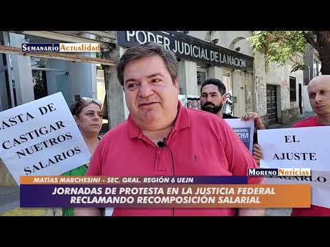 Jornadas de protesta en la justicia federal reclamando recomposición ...