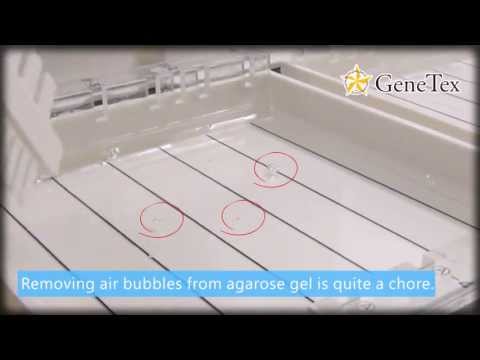 Good Idea: Instantly remove air bubbles from agarose gel