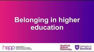 Belonging in Higher Education