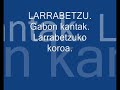 larrabetzu. Herriko Koroa. Gabon kantak