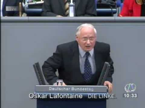 Oskar Lafontaine über die Finanzkrise (ungekürztes Video, Teil 2/2)