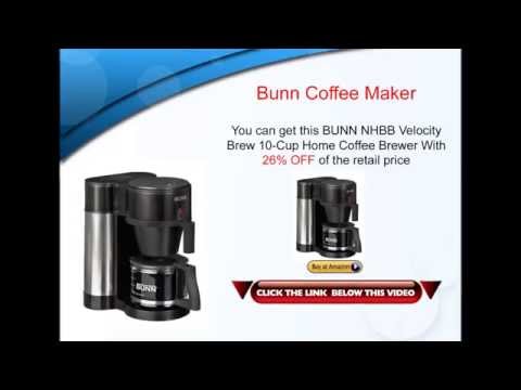 Bunn Coffee Maker – BUNN NHBB Velocity Brew 10 Cup Home Coffee Maker Review