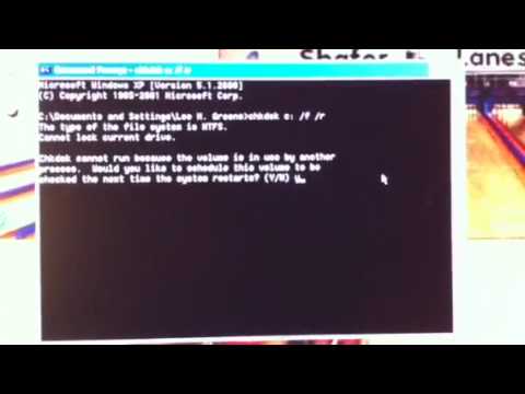 how to perform check disk