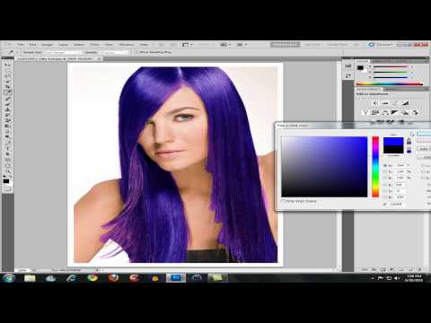 how to change hair color in photoshop