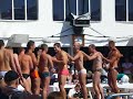 Boys Rub in Suntan lotion