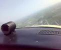 Beech baron landing at ostende belgium