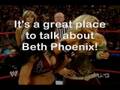 Beth Phoenix Forum promo, please watch!
