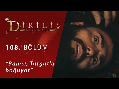 Bamsı, Turgut'u boğuyor - Diriliş Ertuğrul 108.Bölüm