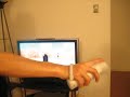 Tricia on the Wii hula hooping Tricia on the Wii hula hooping