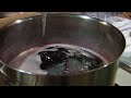 Homemade Muscadine Jelly From Scratch- You Can Do It Too. Want to make your own Muscadine Jelly? Here;sa recipe and tips that will allow you to cook up a batch of your very own. Recipe Courtesy of White Wood Farms, LLC. First you need to find a local farmer that grows muscadine grapes or check with your local farmers market. We found our grapes through Ben Burkett with B&B farms/Indian Spring Cooperative located in Petal MS, Yes we went and picked our own, what an experience, Now that we have the muscadine grapes lets get started, 1) Discard stems and leaves, 2) Wash the muscadine in plain cold water, 3) Place in 6-8 quart sauce pan 4) Cover with water and bring to a boil. Reduce heat simmer for 10 minutes or until tender, Crush fruit so it extracts the juice, 5) Place 3 layers of cheesecloth or jelly bad in large bowl, Pour fruit into cheesecloth, Tie cheesecloth closed: hang and let drip into bowl, Press gently, 6) Measure 4 cups of juice, Pour in sauce pan add 7 cups of sugar bring to a boil add 3 oz. liquid pectin bring to another boil, Let sit for 1 minute scrap off foam that is on top and discard. Ladle into jars, leaving 1/8 inch space on top, Wipe rims and threads, Cover with lids, Place in hot bath with 2 inch's of water over the jars, leave siting in hot bath for 10 minutes. Remove let stand over night or until cooled down, This recipe makes 6 - 7 8 oz. glass jars of Muscadine Jelly. Please note: Wash jars and lids in soapy water: rinse with warm water, Pour <b>...</b>
