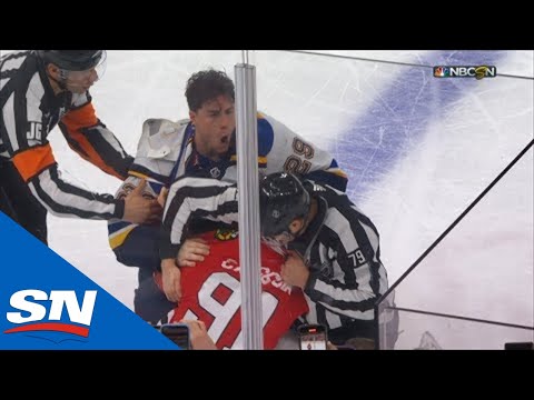 Vince Dunn And Drake Caggiula Let Fists Fly After Big Hit Along Boards