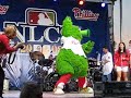 this entire video is footage that i took last night at the nlcs game 1 phillies vs. dodgers in philadelphia. it makes no sense, you will have no idea what is going on.. but its all i have, because i lost my voice at the game.