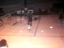 Setter Slamming Into Middle Hitter