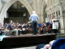 charlotte ellett, the somerset chamber choir & the southern sinfonia rehearsing for august 2nd 2008 concert at wells cathedral